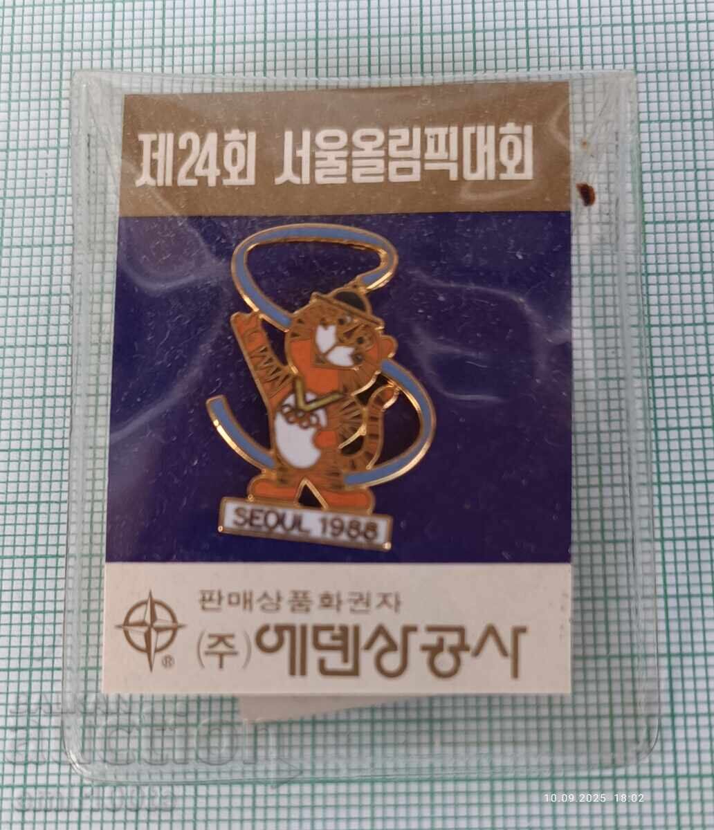 Badge - Seoul 1988 Olympics South Korea Hodori