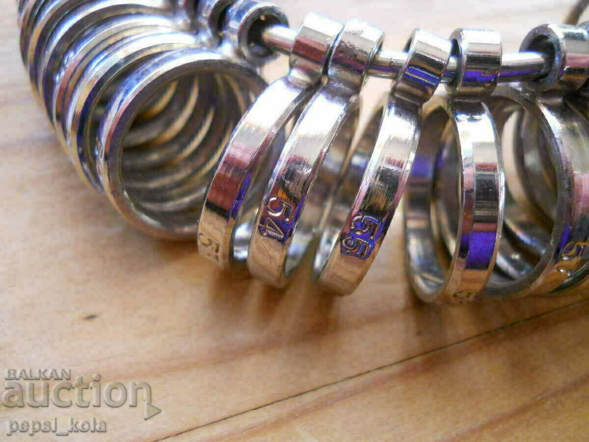 Jewelry ring sizers with price 25.00 BGN | € 12.78