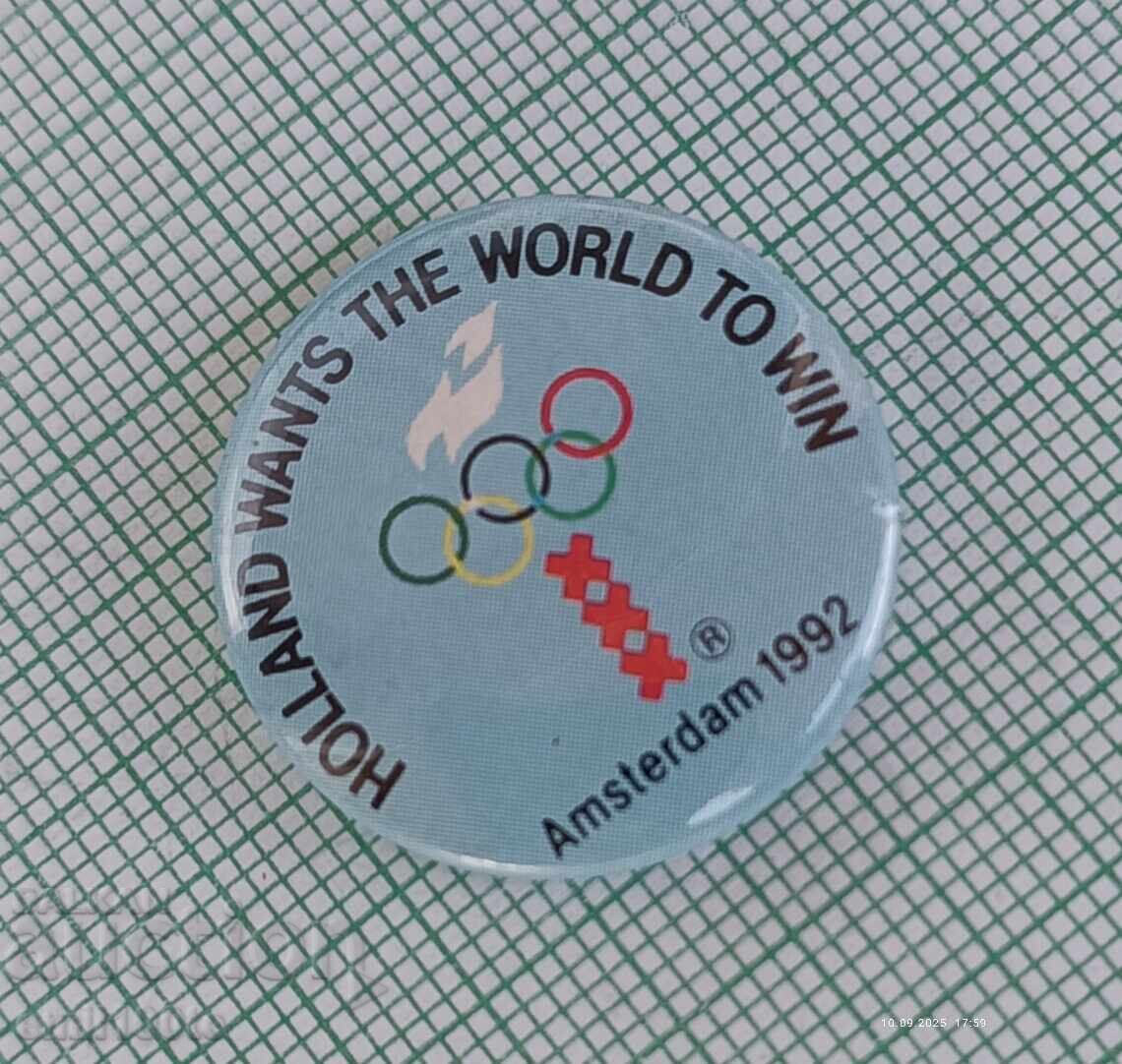 Σπάνιο σήμα - Άμστερνταμ υποψήφια πόλη για τους Ολυμπιακούς Αγώνες 1992 - 6