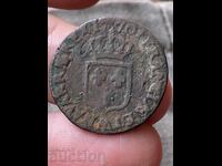 Franța 1 liard 1764 Metz Louis XV monedă de cupru