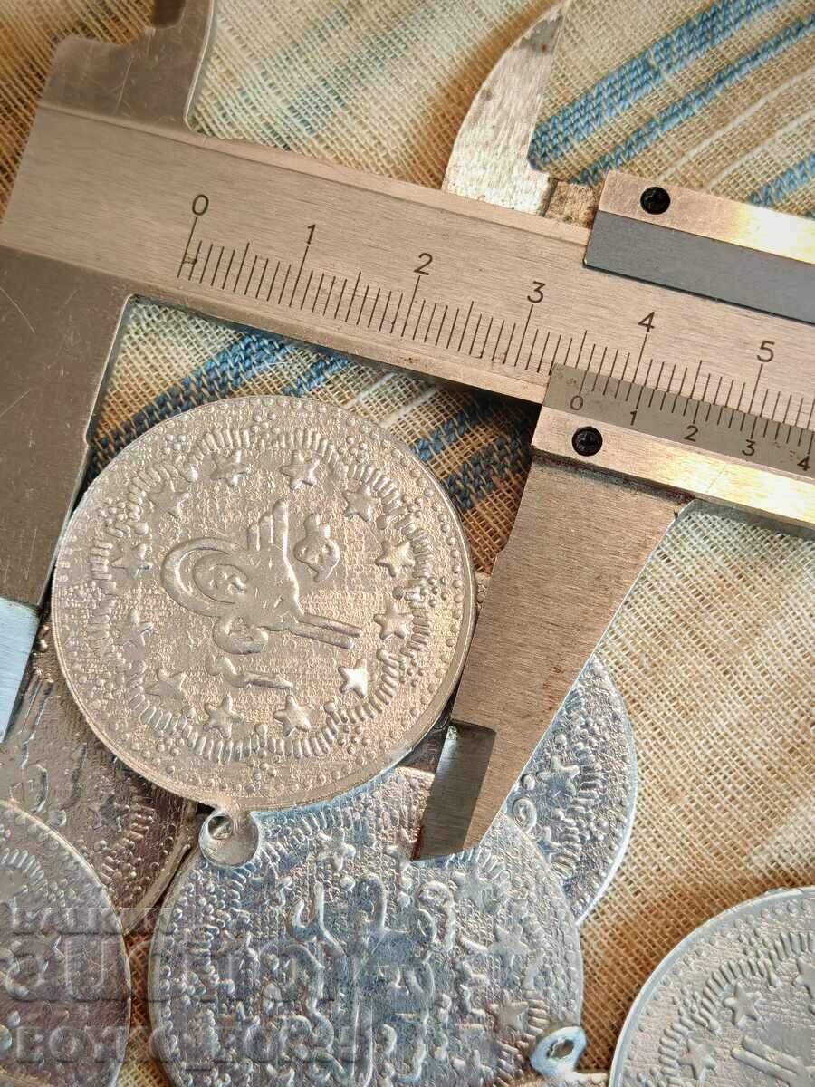 Османски Турски Парички Монети Пендари за Народна Носия с цена 15.00 лв. | € 7.67