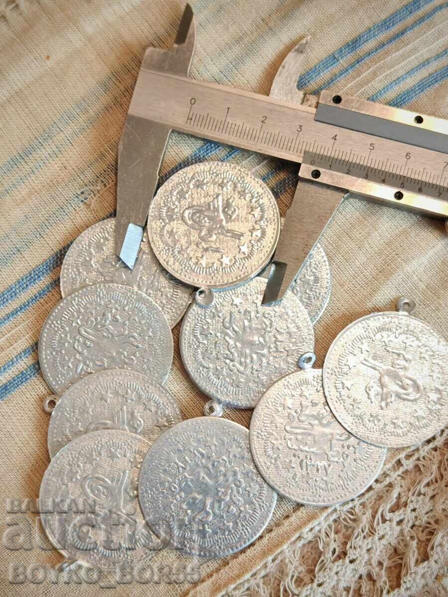 Османски Турски Парички Монети Пендари за Народна Носия