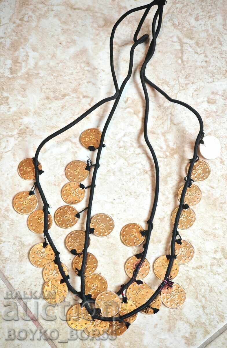 String of Ottoman Turkish Coins, Pendants, Folk Costume