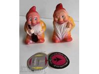 . Dwarf SOC UNUSED RUBBER TOY DOLL LABEL DWARF