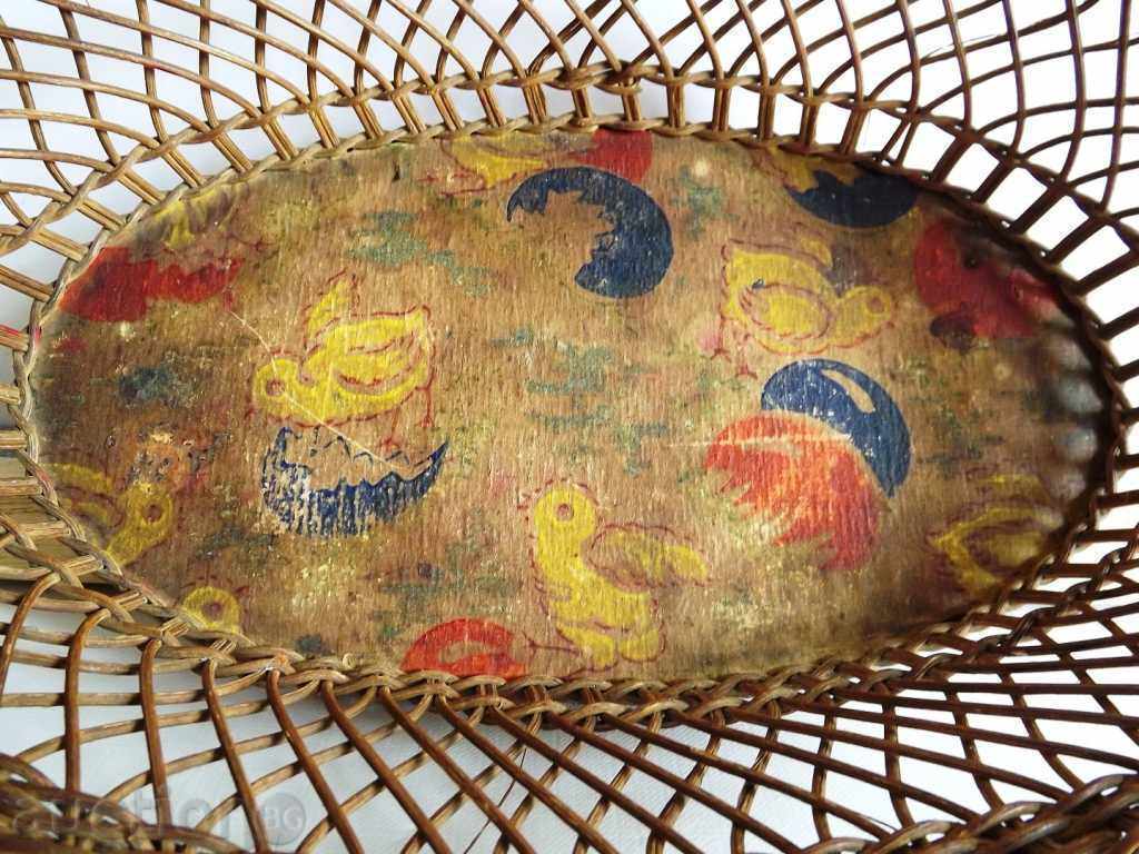 19ος ΑΙΩΝΑΣ ΖΩΓΡΑΦΙΣΜΕΝΟ ΠΑΣΧΑΛΙΝΟ ΠΛΕΚΤΟ ΚΑΛΑΘΙ ΠΑΣΧΑΛΙΝΑ ΑΥΓΑ