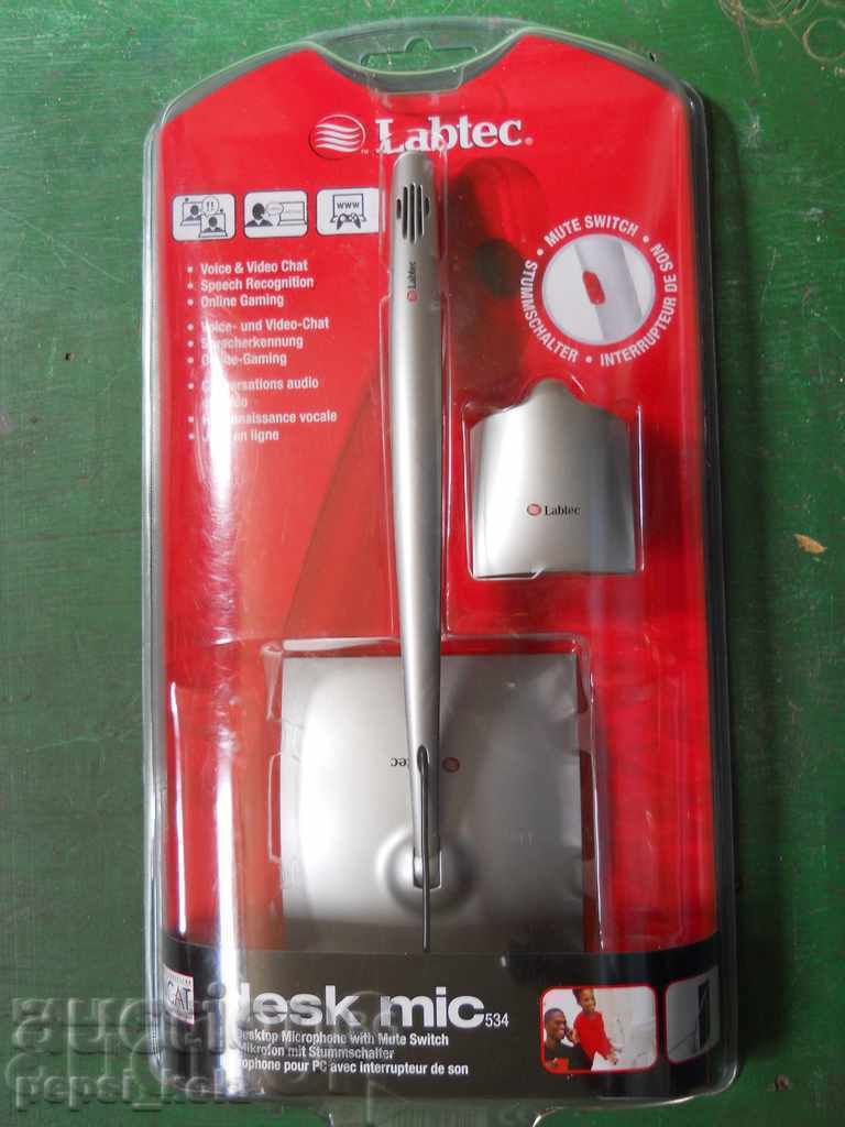 Microphone for desktop computer (new, unused) Microphone for desktop computer (new, unused)