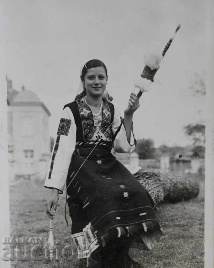 CARTE POȘTALĂ REGALĂ COSTUM POPULAR ELHOVO ȘORȚ ELHOVO