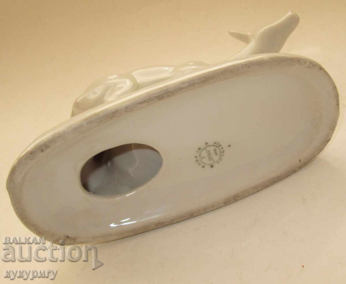 Παλιά πορσελάνινη φιγούρα από την Λαϊκή Δημοκρατία της Βουλγαρίας, ελάφι Ίζις - 5