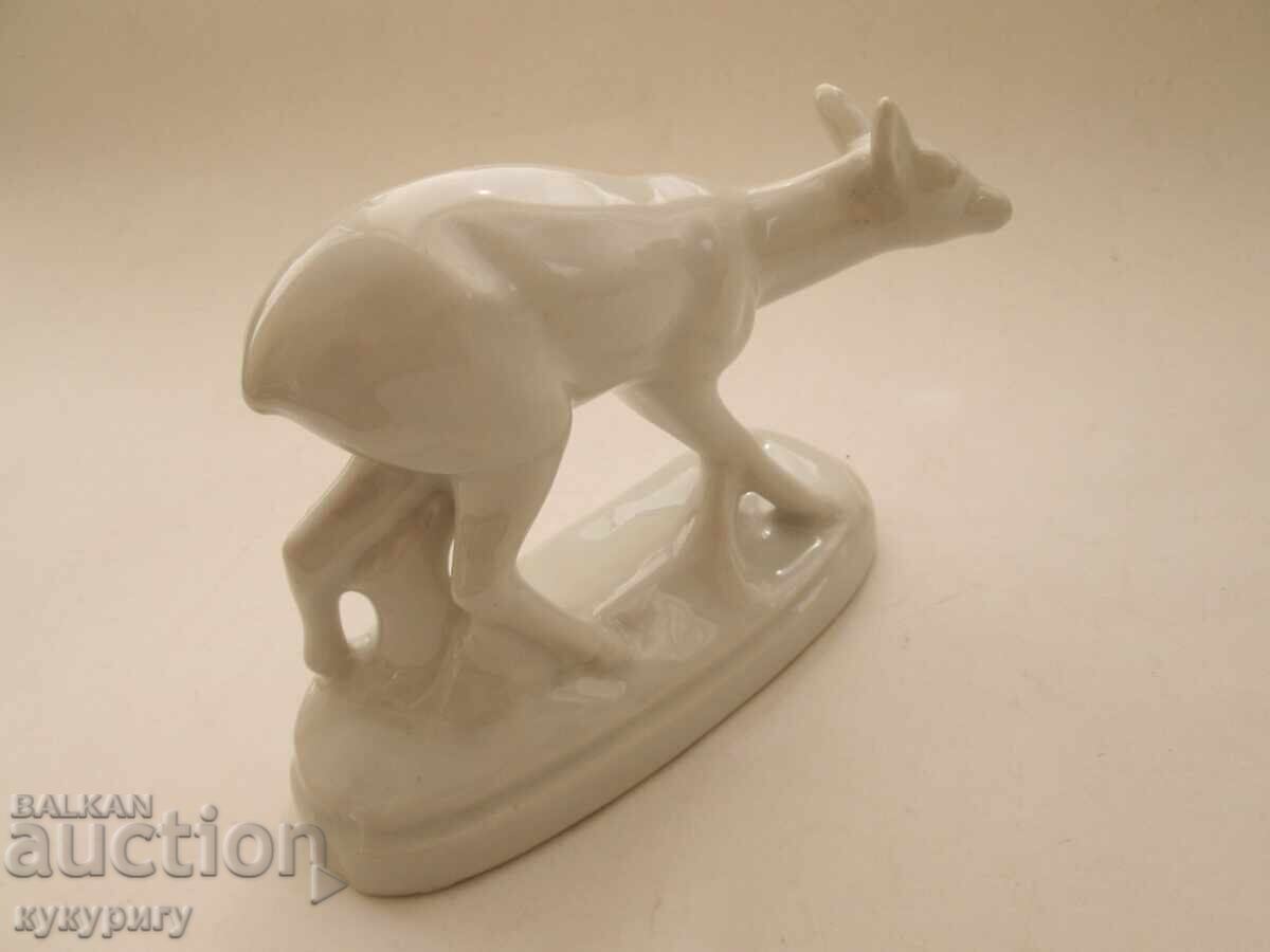 Παλιά πορσελάνινη φιγούρα από την Λαϊκή Δημοκρατία της Βουλγαρίας, ελάφι Ίζις - 7