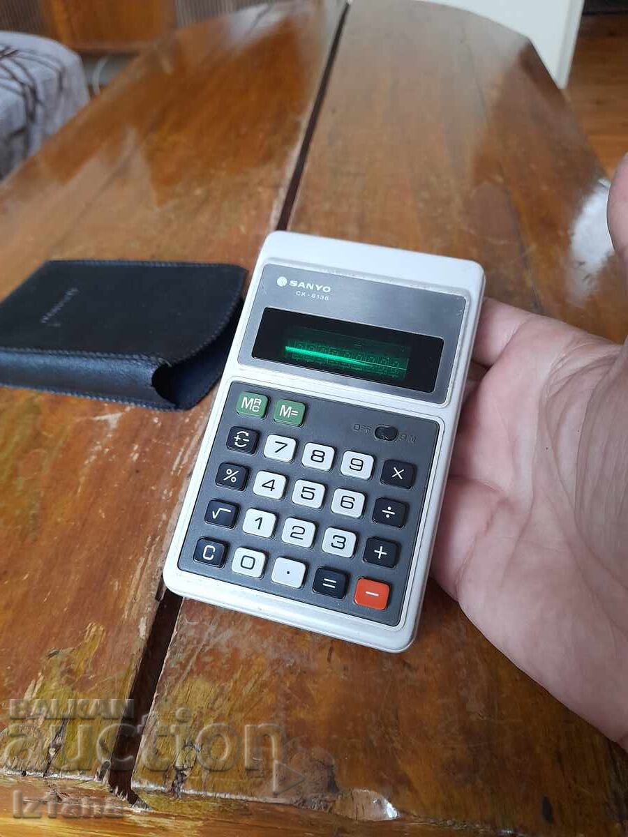 Licitație Calculator vechi Sanyo CX-8136 Licitație Calculator vechi Sanyo CX-8136