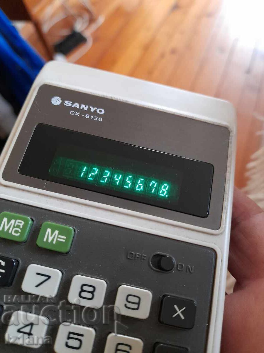 Calculator vechi Sanyo CX-8136 - 6 Calculator vechi Sanyo CX-8136 - 6