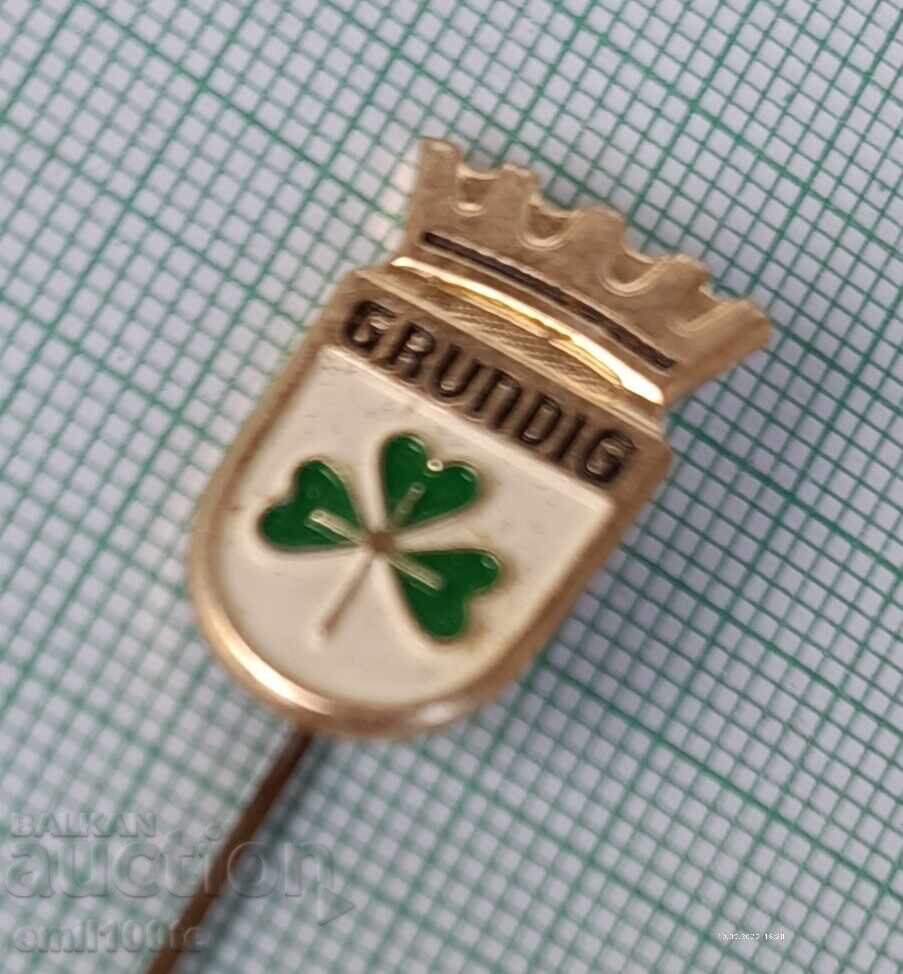 Badge - GRUNDIG with price 8.00 BGN | € 4.09