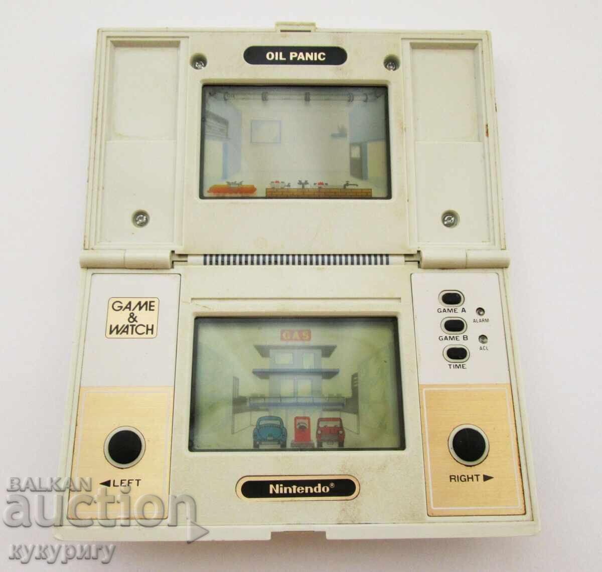 Стара детска електронна LCD игра Nintendo OIL PANIC 1982 год - 5
