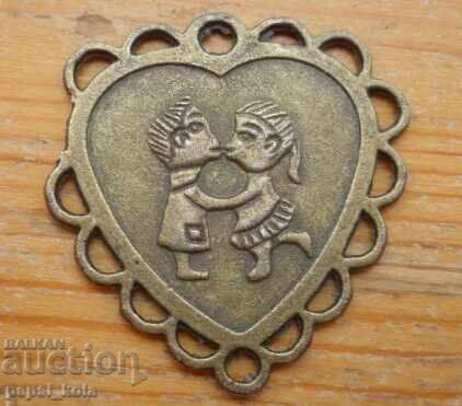 Vechi medalion din bronz