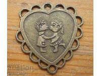 Vechi medalion din bronz