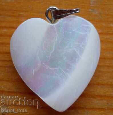 Pendant - Mother-of-Pearl Heart Pendant - Mother-of-Pearl Heart