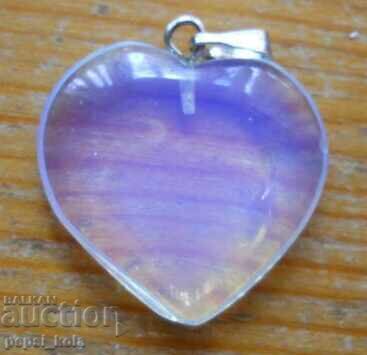 Pendant - moonstone heart Pendant - moonstone heart