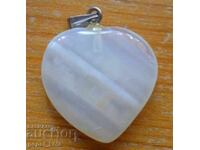 Medalion - inimă de agat