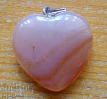 Amulet - agate heart