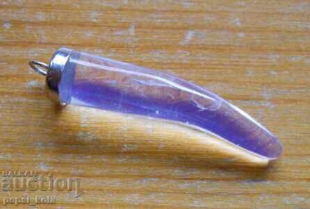Pendant - moonstone horn Pendant - moonstone horn