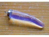 Медальон - рогче от лунен камък