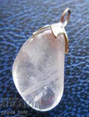 Medalion - pandantiv din cristal de stâncă