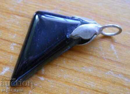 Μετάλλιο - μενταγιόν από μαύρο όνυχα