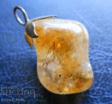 Μεταλλιόν - μενταγιόν από κιτρίνη με τιμή 4.00 BGN | € 2.05