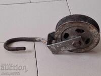 Veche rolă forjată polispast fier forjat