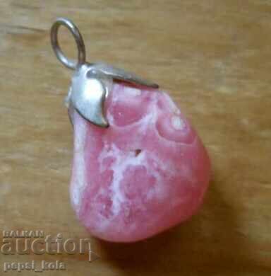 Медальон - висулка от родохрозит