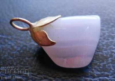 Pendant - sapphire (blue chalcedony) with price 4.00 BGN | € 2.05 Pendant - sapphire (blue chalcedony) with price 4.00 BGN | € 2.05