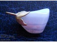 Μετάλλιο - μενταγιόν από σαπφειρίνη (μπλε χαλκηδόνιος)