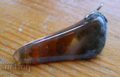 Μετάλλιο - μενταγιόν από μόσχο αχάτη