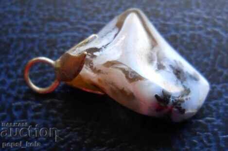 Μετάλλιο - μενταγιόν από μόσχο αχάτη με τιμή 5.00 BGN | € 2.56