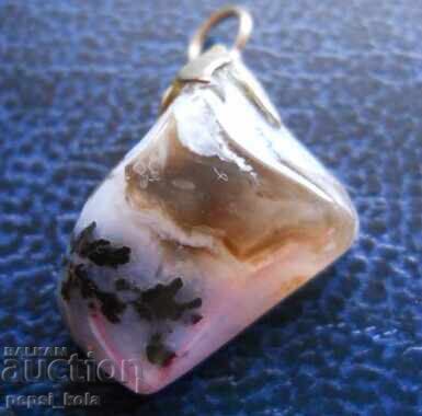 Μετάλλιο - μενταγιόν από μόσχο αχάτη