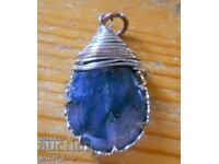 Медальон - висулка от мъхов ахат