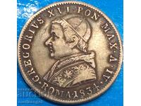 20 baiocchi 1834 Βατικανό Ρώμη Γρηγόριος XVI (1831-1846) ΣΠΑΝΙΟ