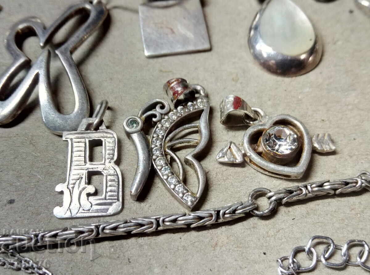 CHRISTMAS SALE Lot SILVER JEWELRY 106g SILVER 925 with price 550.00 BGN | € 281.21