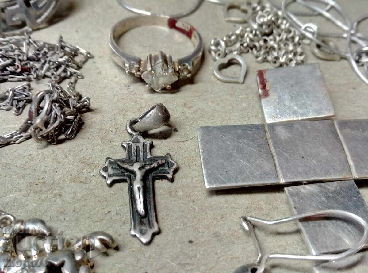 Auction  CHRISTMAS SALE Lot SILVER JEWELRY 106g SILVER 925