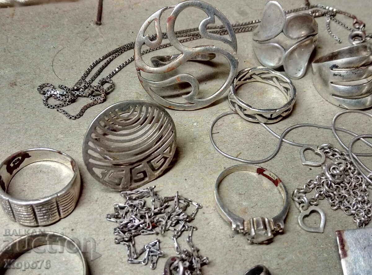 VÂNZARE DE CRĂCIUN Lot BIJUTERII ARGINT 83,5g ARGINT 925 - 7 VÂNZARE DE CRĂCIUN Lot BIJUTERII ARGINT 83,5g ARGINT 925 - 7