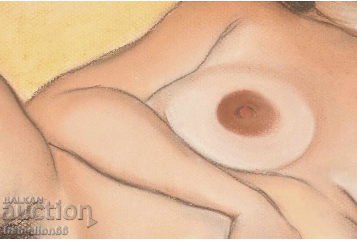 Painting, glass, pastels. Portrait, erotic with price 240.00 BGN | € 122.71 Painting, glass, pastels. Portrait, erotic with price 240.00 BGN | € 122.71