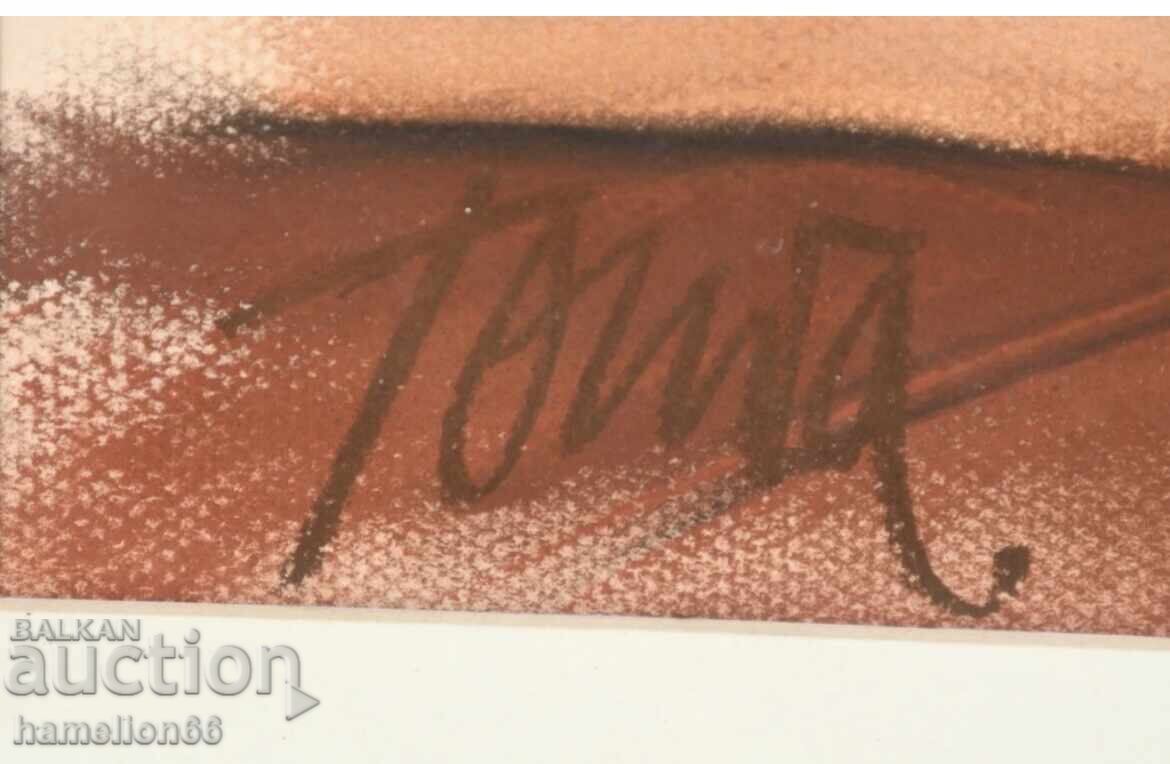 Painting, glass, pastels. Portrait, erotic - 7 Painting, glass, pastels. Portrait, erotic - 7