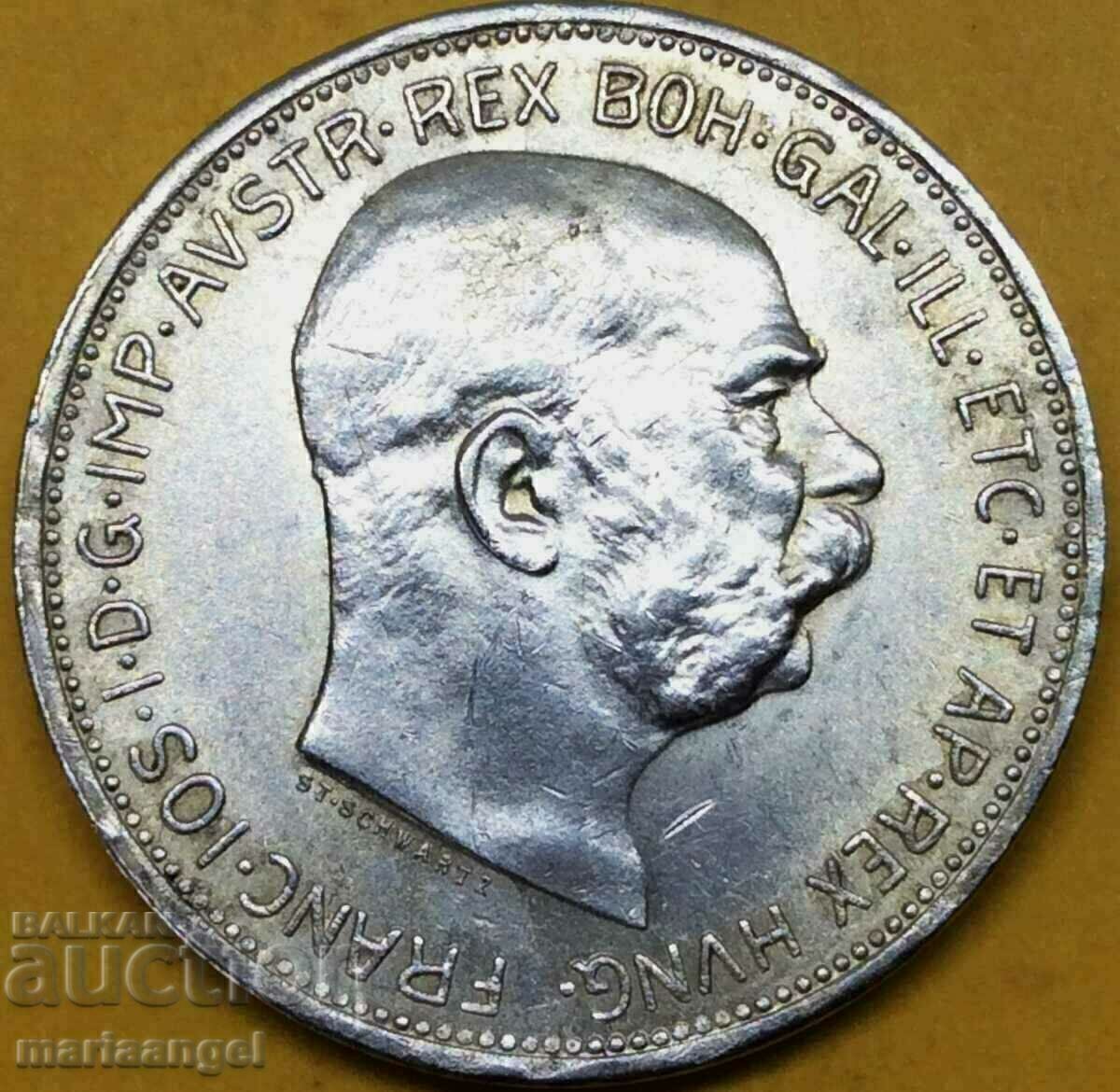 Austria 2 coroane 1912 Franz Joseph Patină de argint cu preț 54.00 BGN | € 27.61