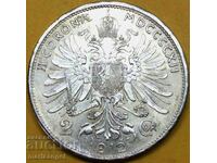 Austria 2 crowns 1912 Franz Joseph silver Patina