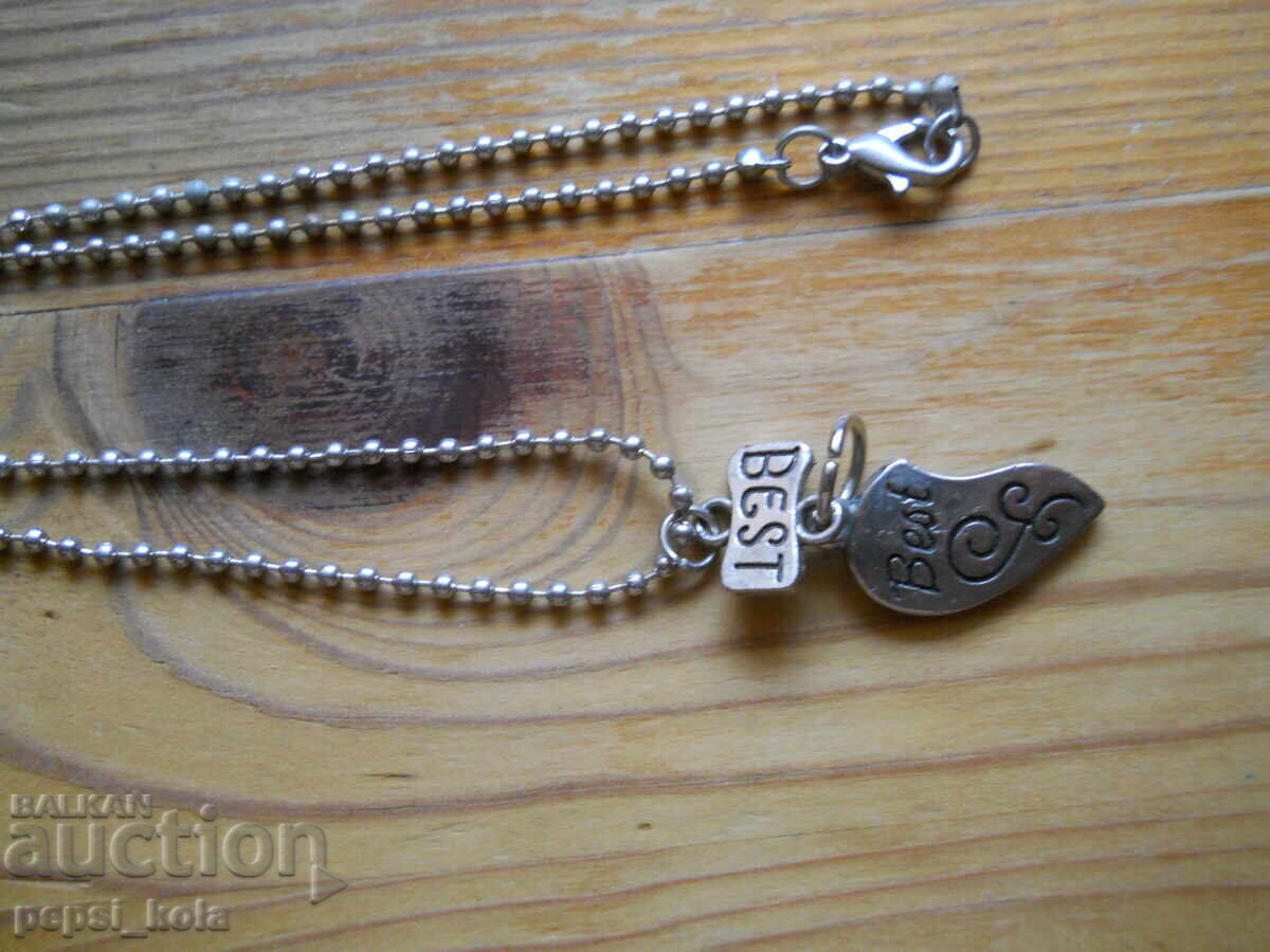 Necklace with "Best" pendant with price 2.00 BGN | € 1.02 Necklace with "Best" pendant with price 2.00 BGN | € 1.02