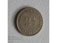 2 1/2 стотинки 1888