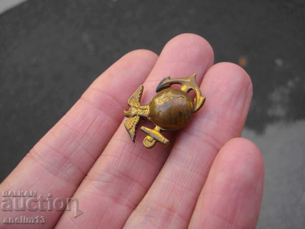 ΠΑΛΑΙΟ ΕΜΒΛΗΜΑ ΧΑΛΚΙΝΟ ΒΙΔΩΤΟ ΣΩΜΑ ΣΤΟ US MARINE CORPS με τιμή 90.00 BGN | € 46.02