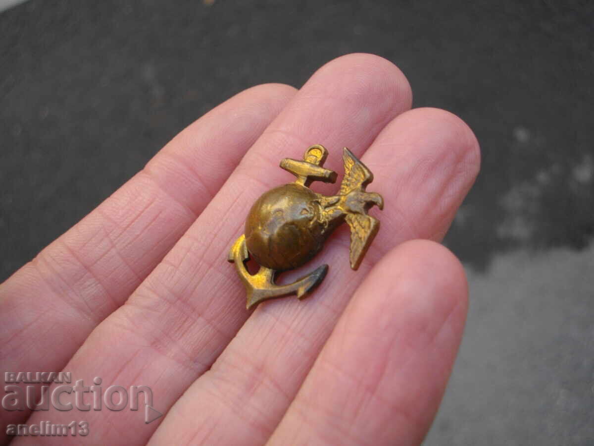 Δημοπρασία ΠΑΛΑΙΟ ΕΜΒΛΗΜΑ ΧΑΛΚΙΝΟ ΒΙΔΩΤΟ ΣΩΜΑ ΣΤΟ US MARINE CORPS