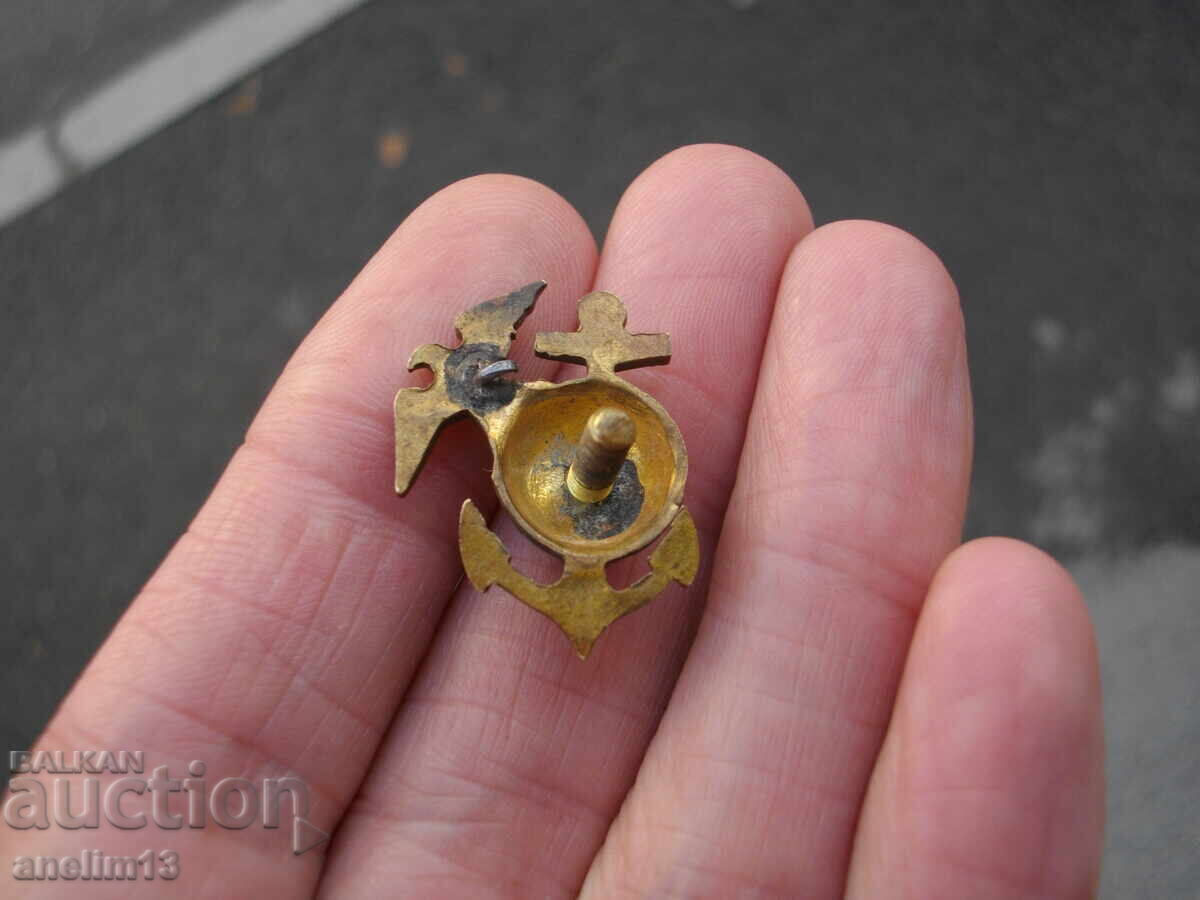 ΠΑΛΑΙΟ ΕΜΒΛΗΜΑ ΧΑΛΚΙΝΟ ΒΙΔΩΤΟ ΣΩΜΑ ΣΤΟ US MARINE CORPS - 7