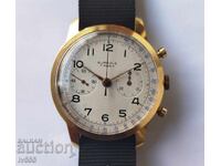 HANDMADE SWISS WATCH/CHRONOGRAPH - AUREOLE 17 RUBIS